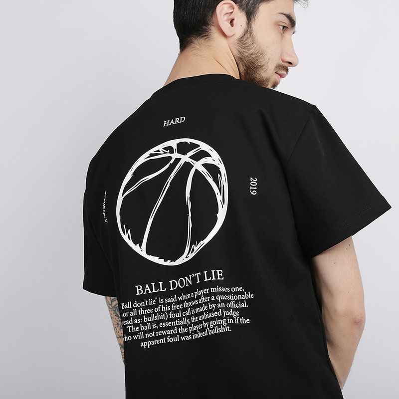 Мужская футболка Hard Rasheed Wallace (Rasheed Wallace-черная)  - цена, описание, фото 4